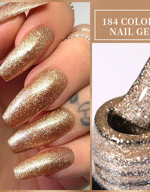 Load image into Gallery viewer, LILYCUTE 7ML Glitter Gel Nail Polish Sparkling Semi Permanent UV Gel Colorful Shinning Gel Varnish Nail Art Soak Off UV LED Gel
