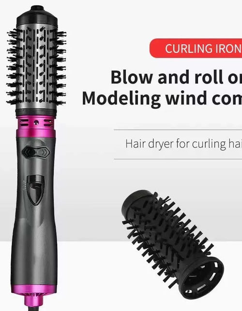 Load image into Gallery viewer, Multifunctional 3 In 1 Hot Air Brush Automatic Rotating Curler Round Rotating Rotating Hair Brush Hot Air Dryer Volumizer Styler
