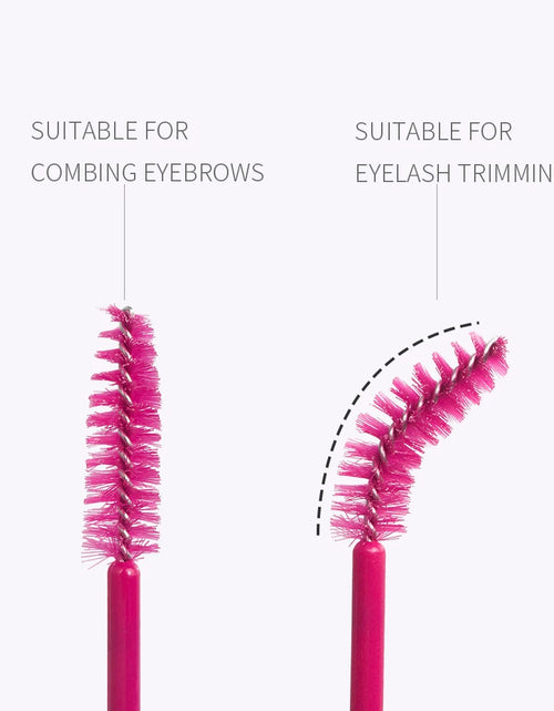 Load image into Gallery viewer, ANNAFRIS 50Pcs  Disposable Eyelash  Brush Soft Head Crystal Eyebrow Brush Lash Extension Brush  Mascara Wand Makeup Tool
