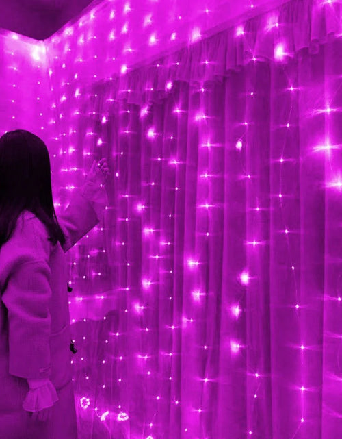 Load image into Gallery viewer, 3/6M USB LED Curtain 8Modes Remote Control String Lights Holiday Wedding Fairy Garland Lights For Bedroom Living Room Decor
