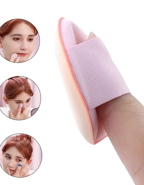 Load image into Gallery viewer, 5/10Pcs Mini Finger Puff Foundation Small Air Cushion Powder Sponge Face Concealer BB Cream Cosmetic Applicator Makeup Tools
