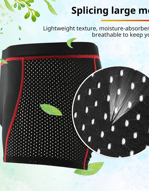 Load image into Gallery viewer, NEWBOLER Cycling Shorts Breathable Mesh Cycling Underwear 5D Gel Pad Shockproof MTB Bike Shorts Man Shorts
