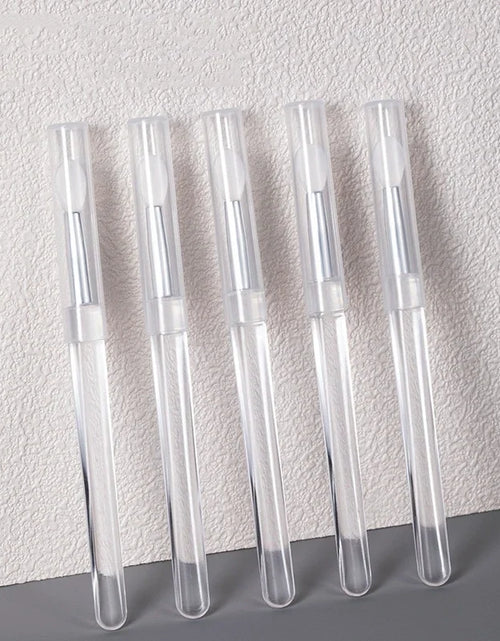 Load image into Gallery viewer, 1/3/10pcs Portable Silicone Lip Brush with Cover Soft Multifunction Lip Balm Applicator Lipstick Lipgloss Makeup Brush Reusable
