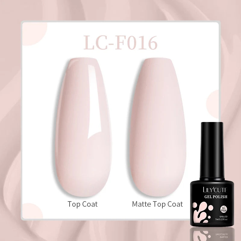 LILYCUTE 7ML Glitter Gel Nail Polish Sparkling Semi Permanent UV Gel Colorful Shinning Gel Varnish Nail Art Soak Off UV LED Gel