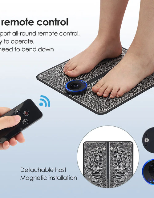 Load image into Gallery viewer, EMS Foot Massager Pad Relief Pain Relax Feet Acupoints Massage Electric Muscle Stimulation Improve Blood Circulation Relax Feet
