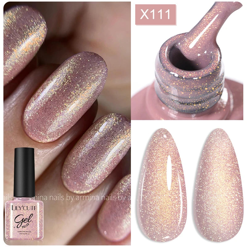 LILYCUTE 6 IN 1 Extension Gel Nail Polish Acrylic Construct Hard Gel Soak Off Self Leveling Reinforcement Gel For Nail HEMA FREE