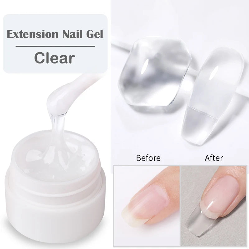 LILYCUTE 6 IN 1 Extension Gel Nail Polish Acrylic Construct Hard Gel Soak Off Self Leveling Reinforcement Gel For Nail HEMA FREE