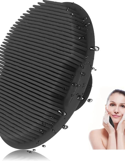 Load image into Gallery viewer, Soft Silicone Exfoliating Brush Cleanser Manual Body Cleansing Body Care Scrubber Shower Gentle Massage Silicone Face Bath Brush
