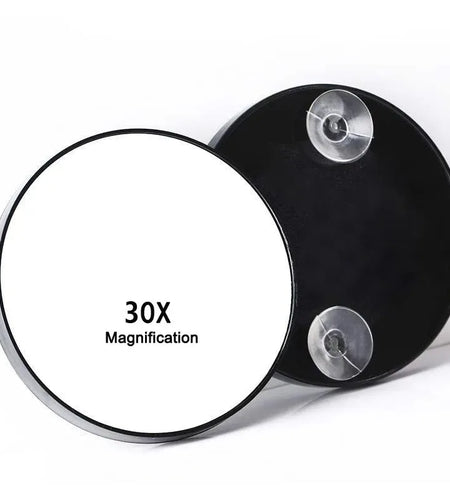 30x Magnification Mirror With Suction Cup Blackhead Magnifying Compact Remove Acne Pores Tool Bathroom Makeup Mirror