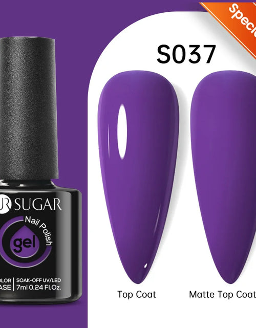 Load image into Gallery viewer, UR SUGAR 7.5ML Blue Black Red Glitter Sequin Color Gel Nail Polish Semi-permanent Varnish For Nail Art Manicure Soak Off UV Gel
