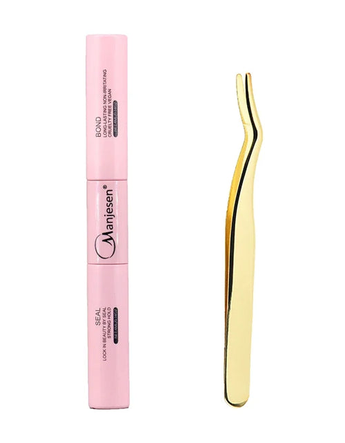 Load image into Gallery viewer, DIY Lash Extension Kit Lash Bond and Seal Remover Tweezers Makeup Set Individual Lashes Clusters  Eyelashes Tools
