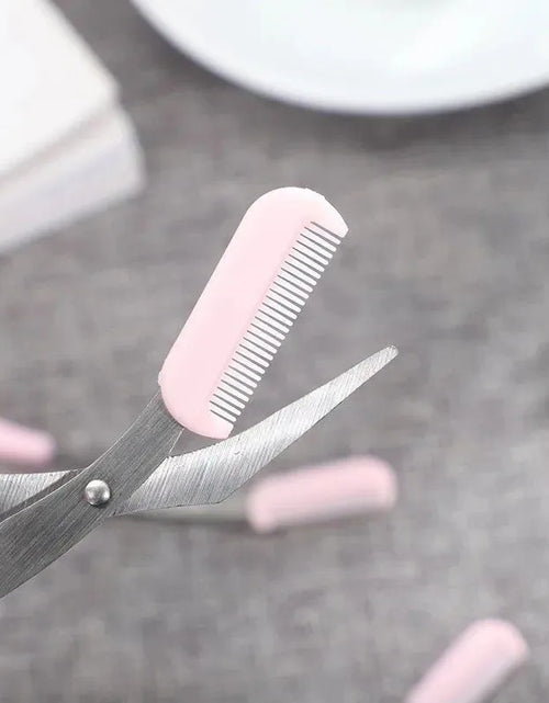 Load image into Gallery viewer, Stainless Steel Eyebrow Trimming Scissors With Comb, Safe Eyebrow Trimming Makeup Tool, Precise Creation Of Perfect Eyebrow Shap
