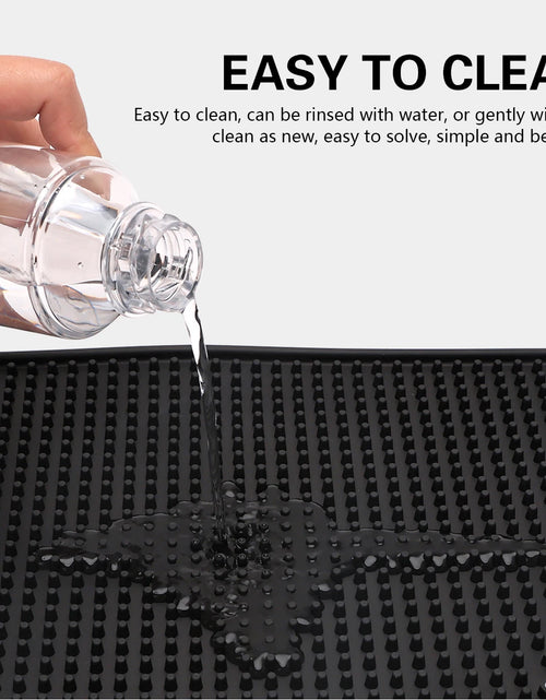 Load image into Gallery viewer, Non-Slip Barber Station Mat Cushion Pad Hairdresser Tool Organizer for Clippers Scissors Comb Trimmers Brushes - Salon Essential

