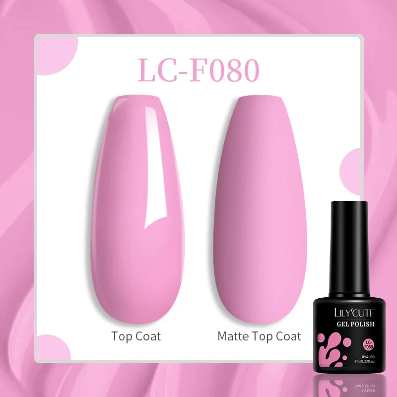 LILYCUTE 7ML Glitter Gel Nail Polish Sparkling Semi Permanent UV Gel Colorful Shinning Gel Varnish Nail Art Soak Off UV LED Gel