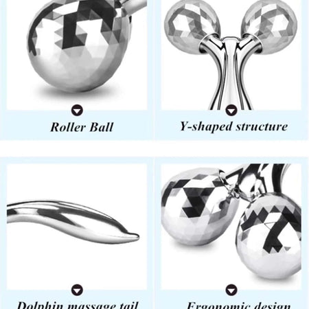 Face Rolling Massager Facial Lift 3D Manual Roller Massager Y Shape 360 Rotating Wrinkle Remover Body Massager Skin Care Tools