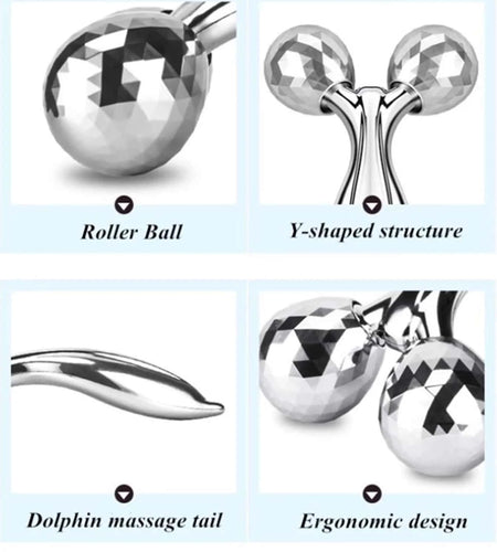 Face Rolling Massager Facial Lift 3D Manual Roller Massager Y Shape 360 Rotating Wrinkle Remover Body Massager Skin Care Tools