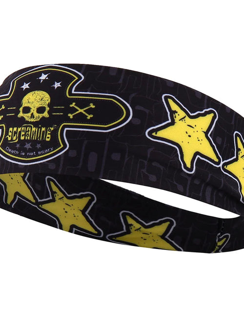 Load image into Gallery viewer, Gothic Skull Headband Sweat Bandage Sport Head Hair Band Workout Tennis Fitness Jog Basketball Running Scary Sweatband Women Men
