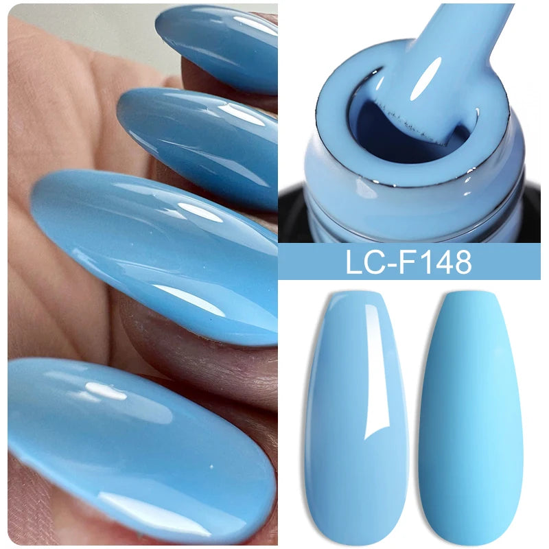 LILYCUTE 7ML Glitter Gel Nail Polish Sparkling Semi Permanent UV Gel Colorful Shinning Gel Varnish Nail Art Soak Off UV LED Gel