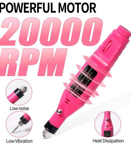 Nail Sander Set Electric Nail Drill Machine Grinding Equipment Milling Cutter For Manicure Pedicure Strong Polishing Tools