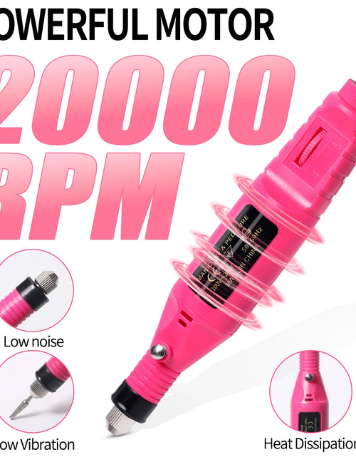 Load image into Gallery viewer, Nail Sander Set Electric Nail Drill Machine Grinding Equipment Milling Cutter For Manicure Pedicure Strong Polishing Tools

