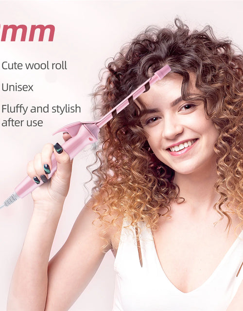 Load image into Gallery viewer, 9mm Mini Hair Curling Iron Hair Curler Wand Professional Curly Tongs Ceramic Electric Salon Styling Tool Small Crimping Iron

