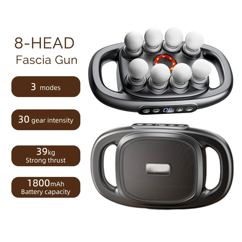 16-Head Fascia Gun High-Frequency Vibration Body Massage Gun Back and Waist Massager Neck Shoulder Massager Muscle masajeador