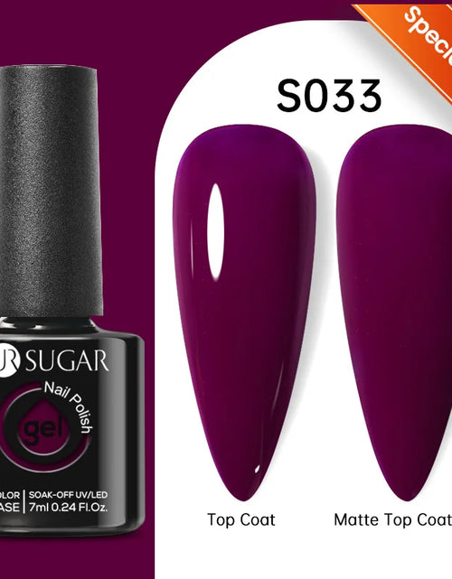 Load image into Gallery viewer, UR SUGAR 7.5ML Blue Black Red Glitter Sequin Color Gel Nail Polish Semi-permanent Varnish For Nail Art Manicure Soak Off UV Gel

