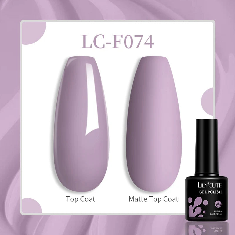 LILYCUTE 7ML Glitter Gel Nail Polish Sparkling Semi Permanent UV Gel Colorful Shinning Gel Varnish Nail Art Soak Off UV LED Gel