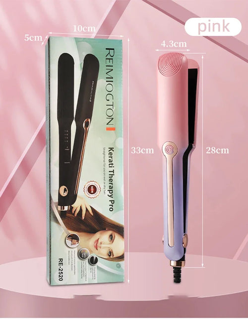 Load image into Gallery viewer, Tinsol 2-in-1 Hair Straightener Curling Iron Ceramic Plate Negative Ion Wide Plate Temperature Adjustable Hair Straightener
