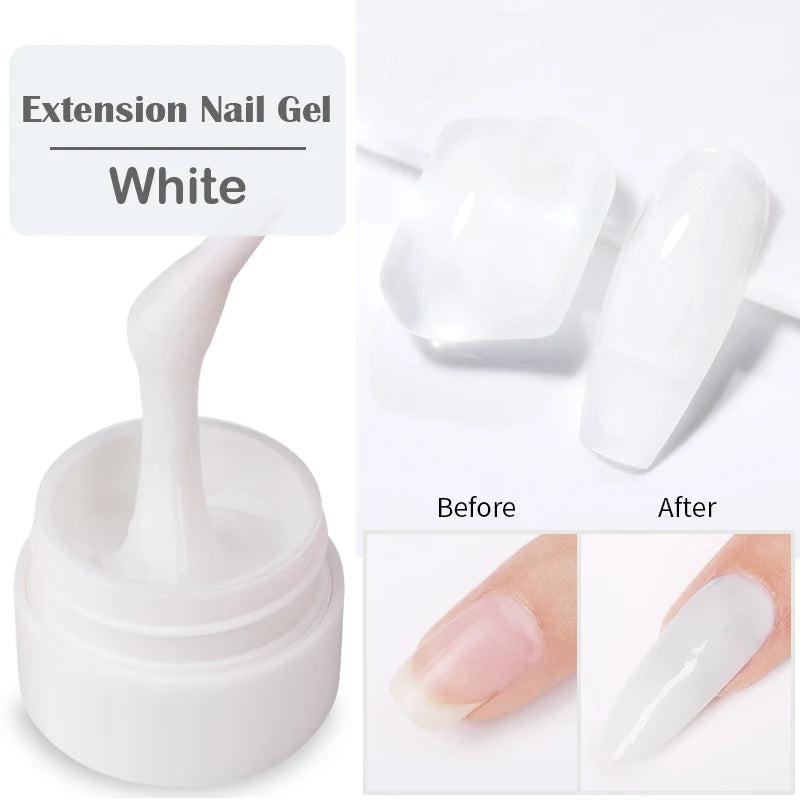 LILYCUTE 6 IN 1 Extension Gel Nail Polish Acrylic Construct Hard Gel Soak Off Self Leveling Reinforcement Gel For Nail HEMA FREE