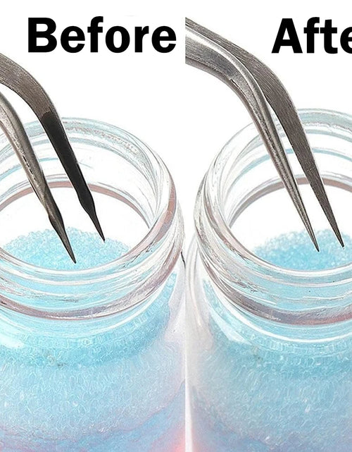 Load image into Gallery viewer, 25ml Eyelashes Tweezers Cleaner Eyelash Extension Tweezers Cleaning Tools With Glue Remover Liquid And Sponge Ball Cleaning Glue
