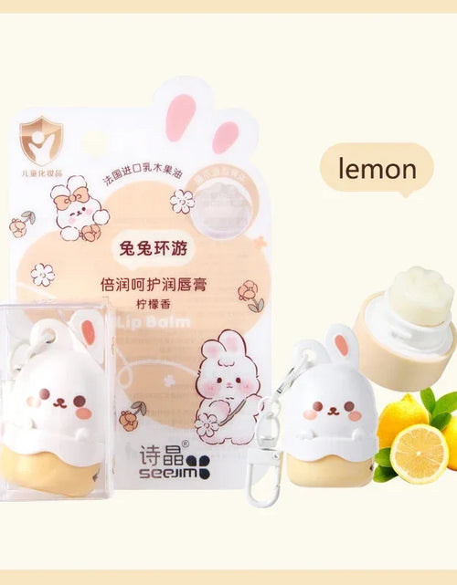 Load image into Gallery viewer, Fruity Children Baby Lip Balm Moisturizer Nutritious Anti Dry Cracking Lip Mask Cute Cartoon Bunny Kids Autumn Winter Lip Care
