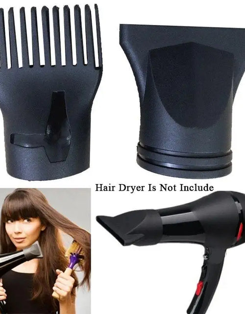 Load image into Gallery viewer, 1pcs Plastic Salon Replacement Blow Flat Dryer Drying Concentrator Black Nozzle Styling Tool Hood Cover Wide Narrow Size
