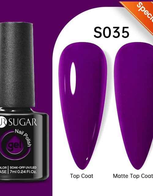 Load image into Gallery viewer, UR SUGAR 7.5ML Blue Black Red Glitter Sequin Color Gel Nail Polish Semi-permanent Varnish For Nail Art Manicure Soak Off UV Gel
