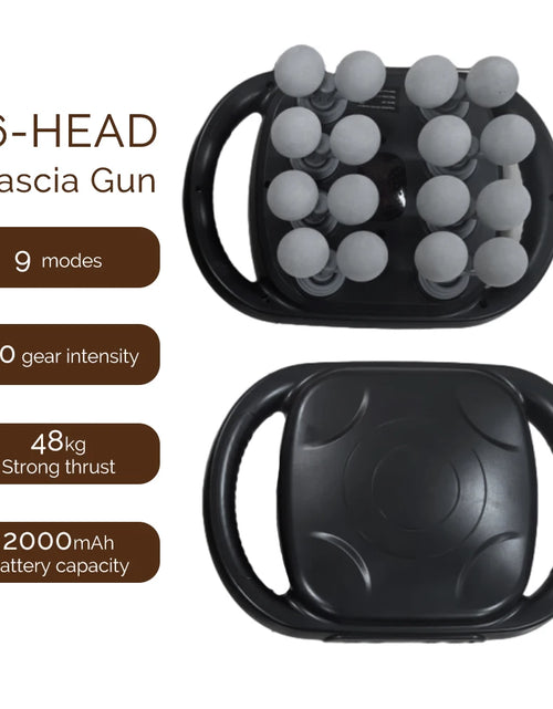 Load image into Gallery viewer, 16-Head Fascia Gun High-Frequency Vibration Body Massage Gun Back and Waist Massager Neck Shoulder Massager Muscle masajeador
