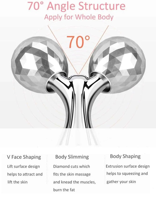 Load image into Gallery viewer, Face Rolling Massager Facial Lift 3D Manual Roller Massager Y Shape 360 Rotating Wrinkle Remover Body Massager Skin Care Tools
