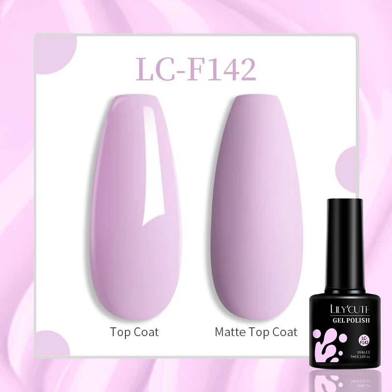 LILYCUTE 7ML Glitter Gel Nail Polish Sparkling Semi Permanent UV Gel Colorful Shinning Gel Varnish Nail Art Soak Off UV LED Gel