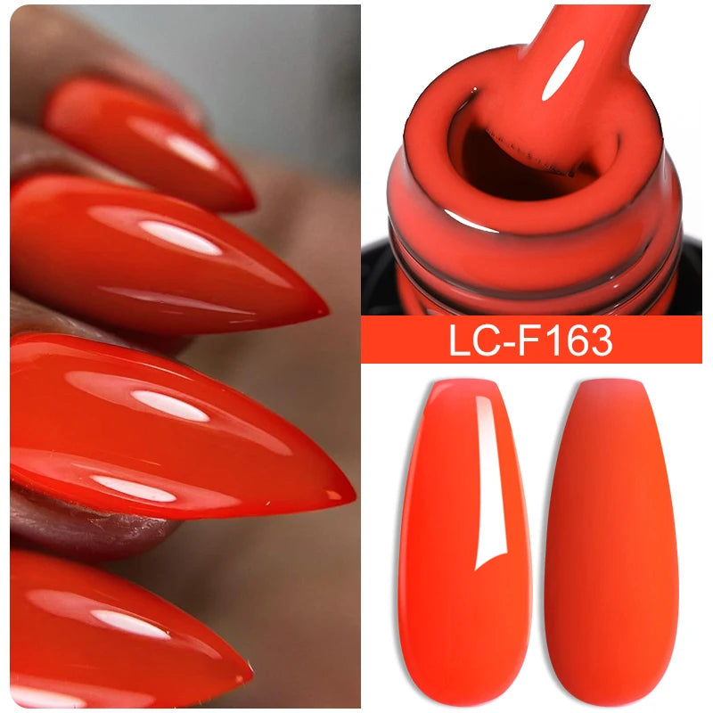 LILYCUTE 7ML Glitter Gel Nail Polish Sparkling Semi Permanent UV Gel Colorful Shinning Gel Varnish Nail Art Soak Off UV LED Gel