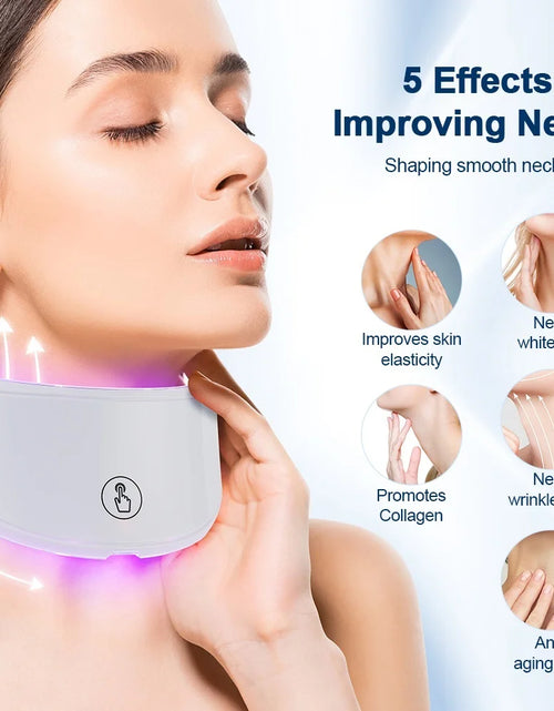 Load image into Gallery viewer, Neck LED Mask 7 Colors Photon Anti-Wrinkle Skin Brightening Neck Beauty Mask Skin Tightening Neck Wrinkle Remover Skin Care
