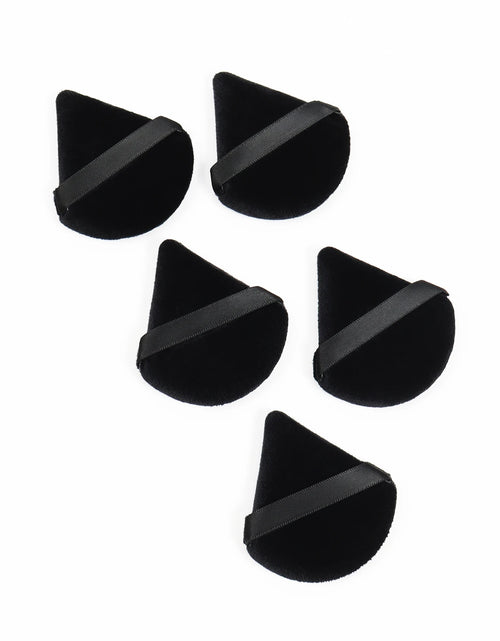 Load image into Gallery viewer, Black Triangle Powder Puff Facial Makeup Sponge Soft Velvet Cosmetics Puff Mixer Beauty Foundation Make-Up Sponge Makeup Access
