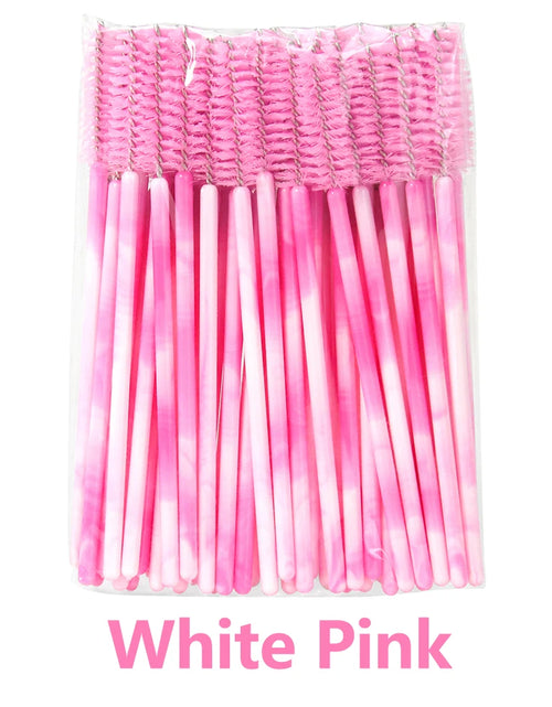 Load image into Gallery viewer, ANNAFRIS 50Pcs  Disposable Eyelash  Brush Soft Head Crystal Eyebrow Brush Lash Extension Brush  Mascara Wand Makeup Tool
