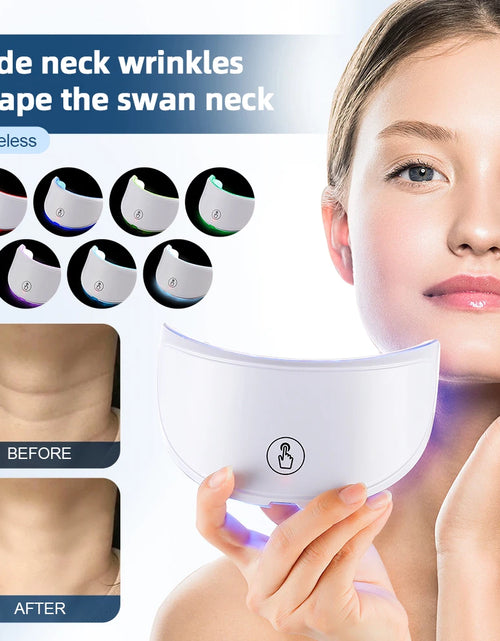 Load image into Gallery viewer, Neck LED Mask 7 Colors Photon Anti-Wrinkle Skin Brightening Neck Beauty Mask Skin Tightening Neck Wrinkle Remover Skin Care
