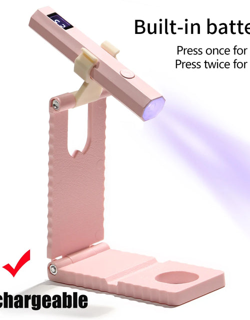 Load image into Gallery viewer, Timing Display Portable Handheld Mini Nail Lamp Family Quick Dry Flashlight Pen Chargeable Nail Dryer Machine Uv Led Nail Lamp
