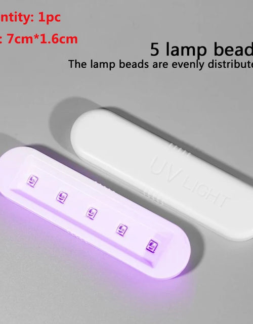 Load image into Gallery viewer, Portable Nail Dryer Lamp UV LED Nail Light For Curing All Gel Polish USB Rechargeable Quick Dry Manicure Machine Nail Art Tools
