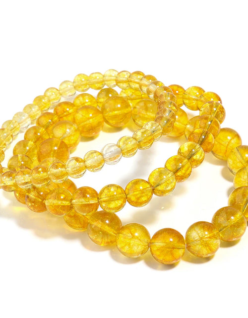 Load image into Gallery viewer, OAIITE Citrine Bracelet for Women Quartz Crystal Agate Jewelry Birthday Gift Yoga Meditation Stretch Wealth Bracelet for Men
