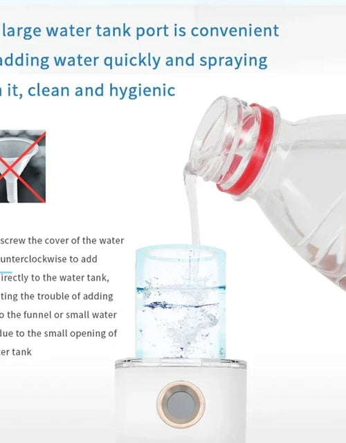 Load image into Gallery viewer, 1PC Mini Portable Humidifier Nano Mister Facial Steamer Device Beauty Spray Hydrating Apparatus Cold Spray ApparatusRechargeable

