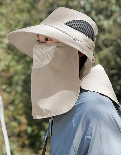 Load image into Gallery viewer, Summer Sun Hats UV Protection Outdoor Hunting Fishing Cap For Men Women Hiking Camping Visor Bucket Hat Neck Flap Fisherman Hat
