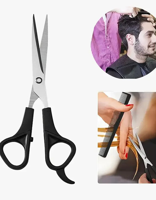 Load image into Gallery viewer, 3pcs Hair Scissors Set Professional Barber Scissors Stainless Steel Hair Cutter Thinning Tools with Fine Tooth Comb Styling Tool
