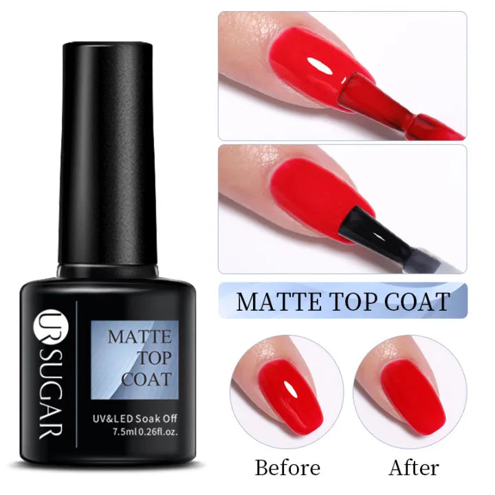UR SUGAR 7.5ML Blue Black Red Glitter Sequin Color Gel Nail Polish Semi-permanent Varnish For Nail Art Manicure Soak Off UV Gel