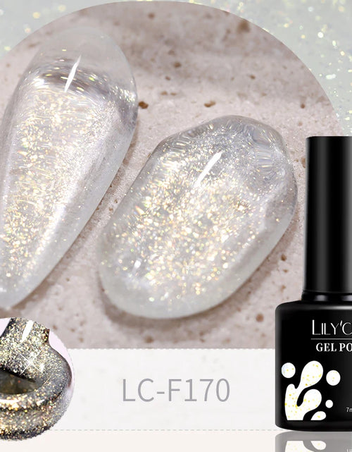 Load image into Gallery viewer, LILYCUTE 7ML Glitter Gel Nail Polish Sparkling Semi Permanent UV Gel Colorful Shinning Gel Varnish Nail Art Soak Off UV LED Gel
